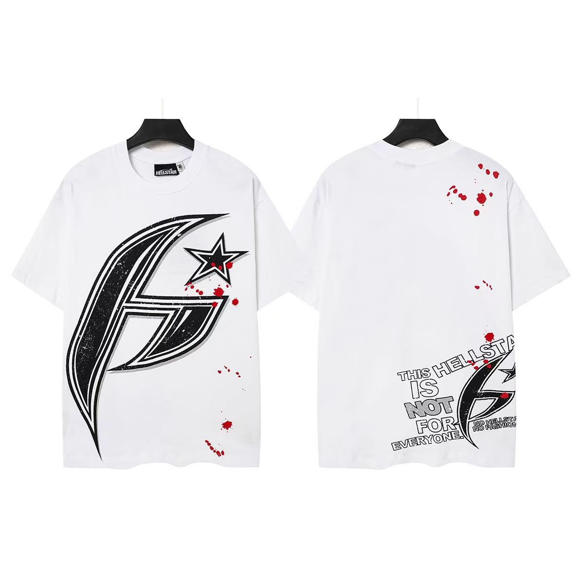 Hellstar Star Swoosh Graphic T-Shirt — front