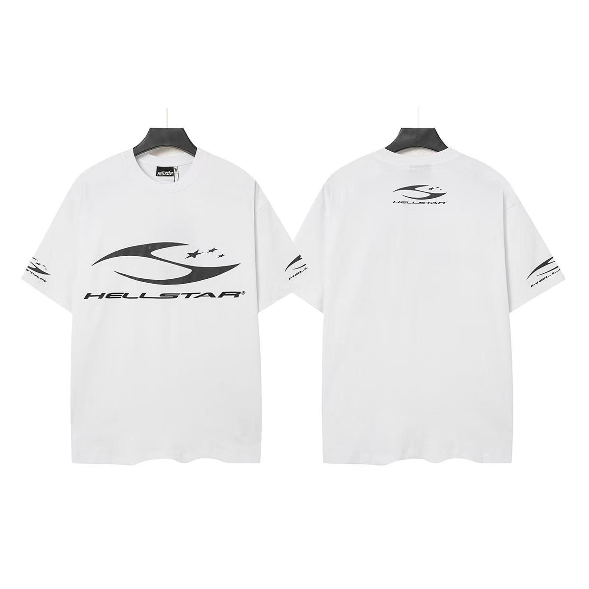 Hellstar Swoosh Logo Graphic T-Shirt — front