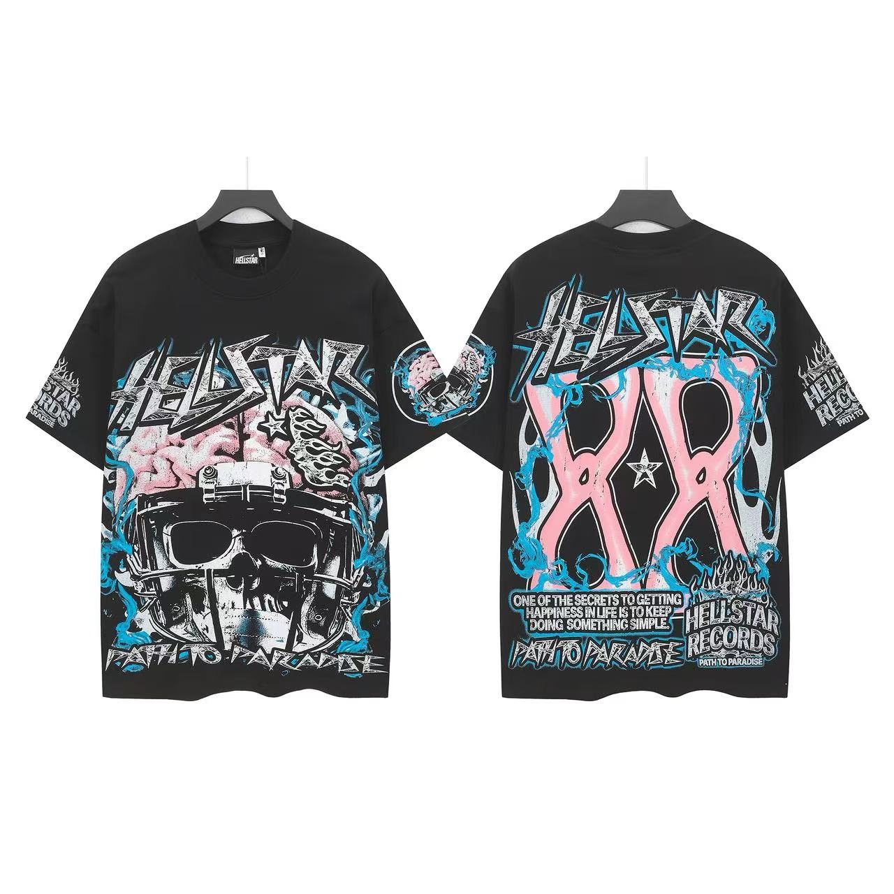 Hellstar Helmet Allover Graphic T-Shirt — front