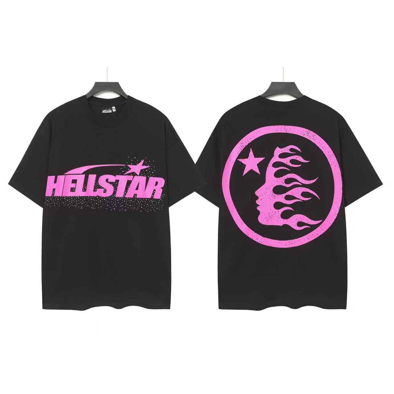 Hellstar Flame Circle Graphic T-Shirt — front