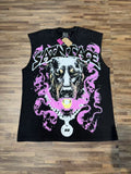 SAINT Dog Graphic Sleeveless T-Shirt — front