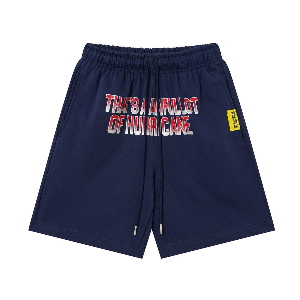 THAT'S A AWFUL LOT OF COUGH SYRUP Navy Graphic Shorts — hero