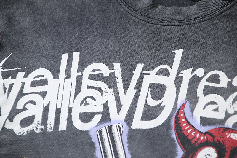 VALE USA Distressed Dreams Graphic T-Shirt — detail