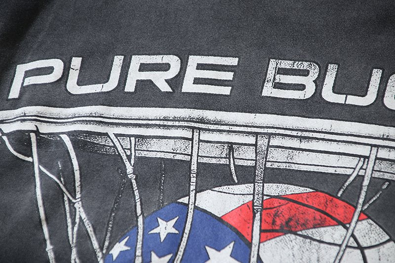 VALE USA Pure Bucket Basketball Graphic T-Shirt — detail