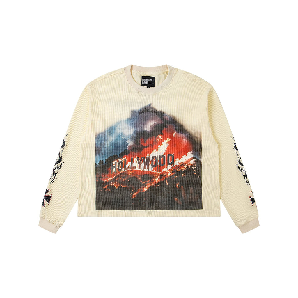 Godspeed Hollywood Graphic Waffle Long-Sleeve T-Shirt — hero