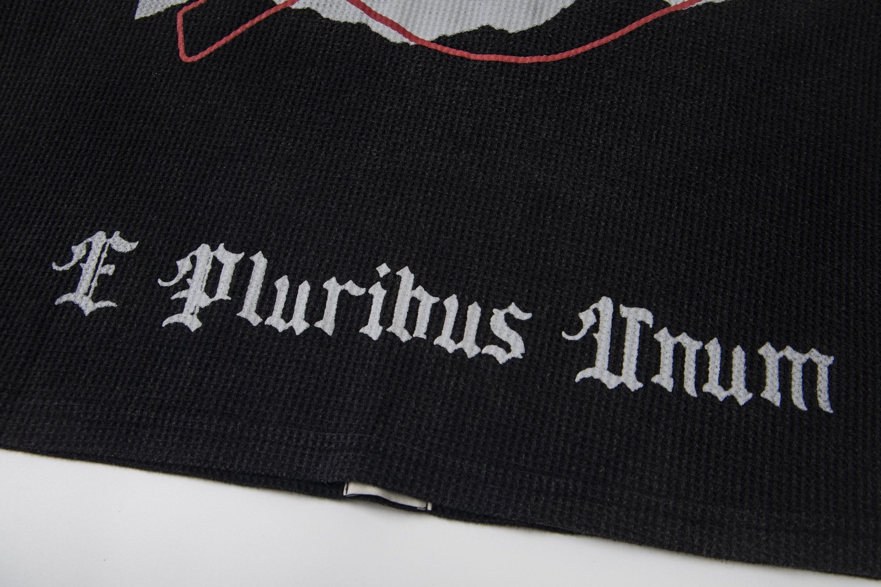 Godspeed Newspaper Skull Graphic Long-Sleeve T-Shirt — detail