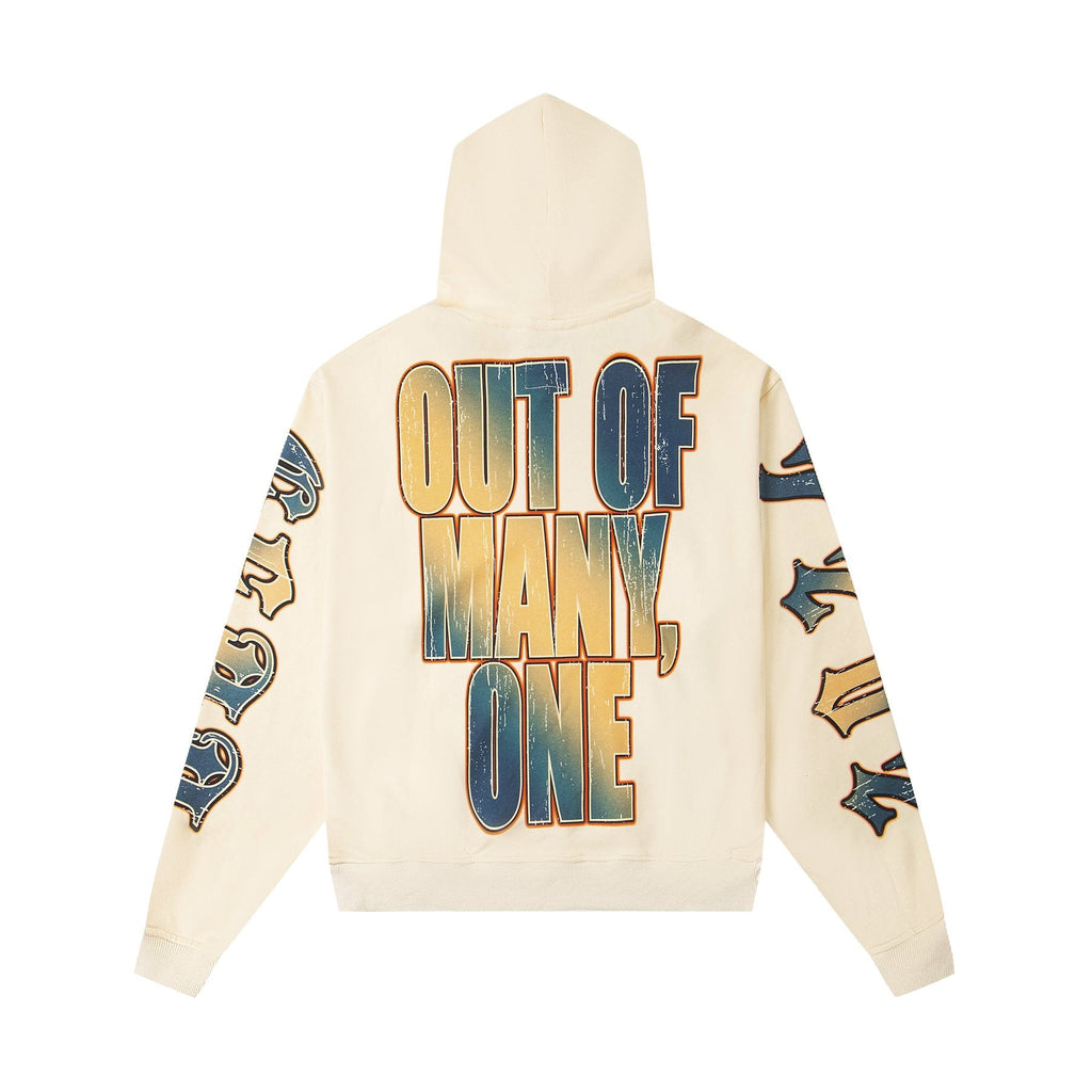 Godspeed Out of Many One Graphic Hoodie — back