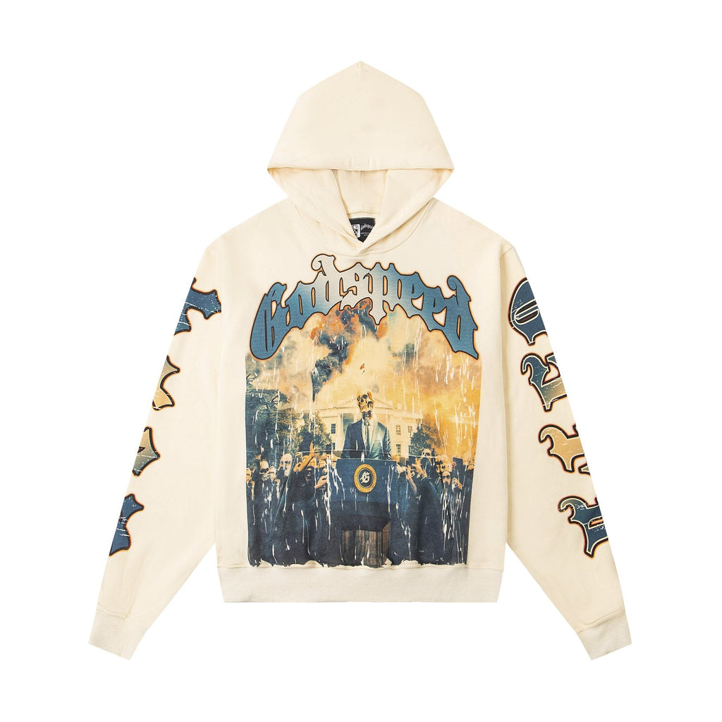 Godspeed Out of Many One Graphic Hoodie — front