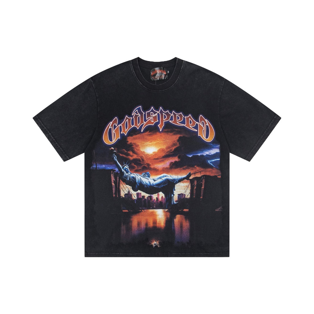 Godspeed Out of Many One Short-Sleeve Graphic T-Shirt — front