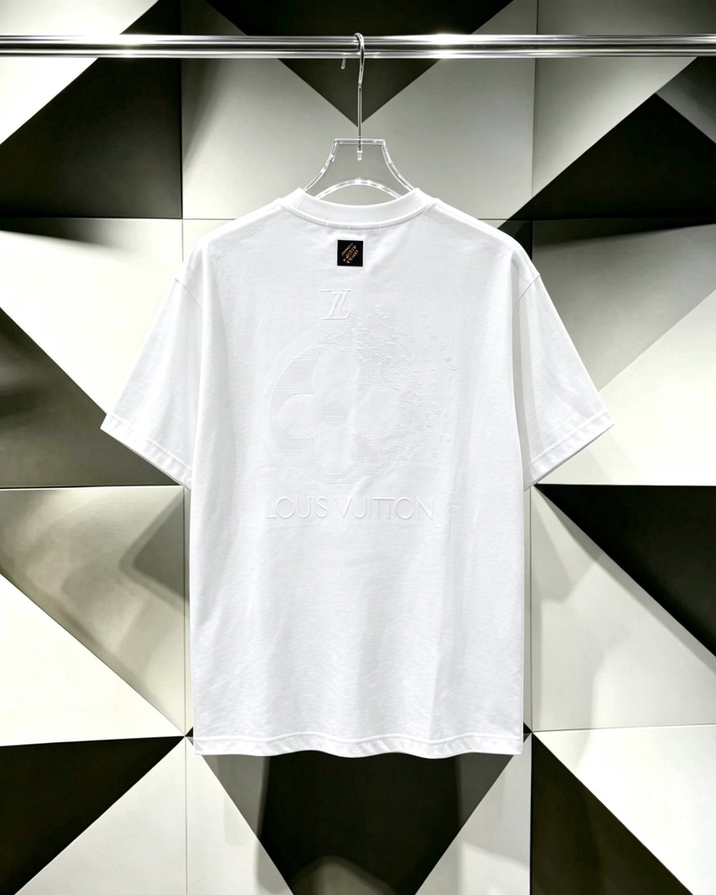 Louis Vuitton*LV Tonal Floral Graphic Short-Sleeve T-Shirt — back