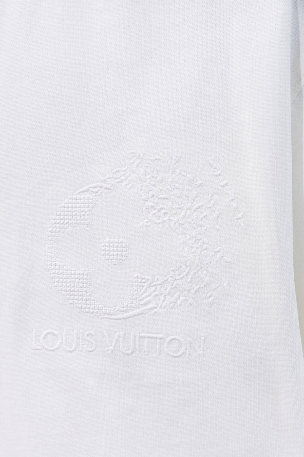 Louis Vuitton*LV Tonal Floral Graphic Short-Sleeve T-Shirt — detail