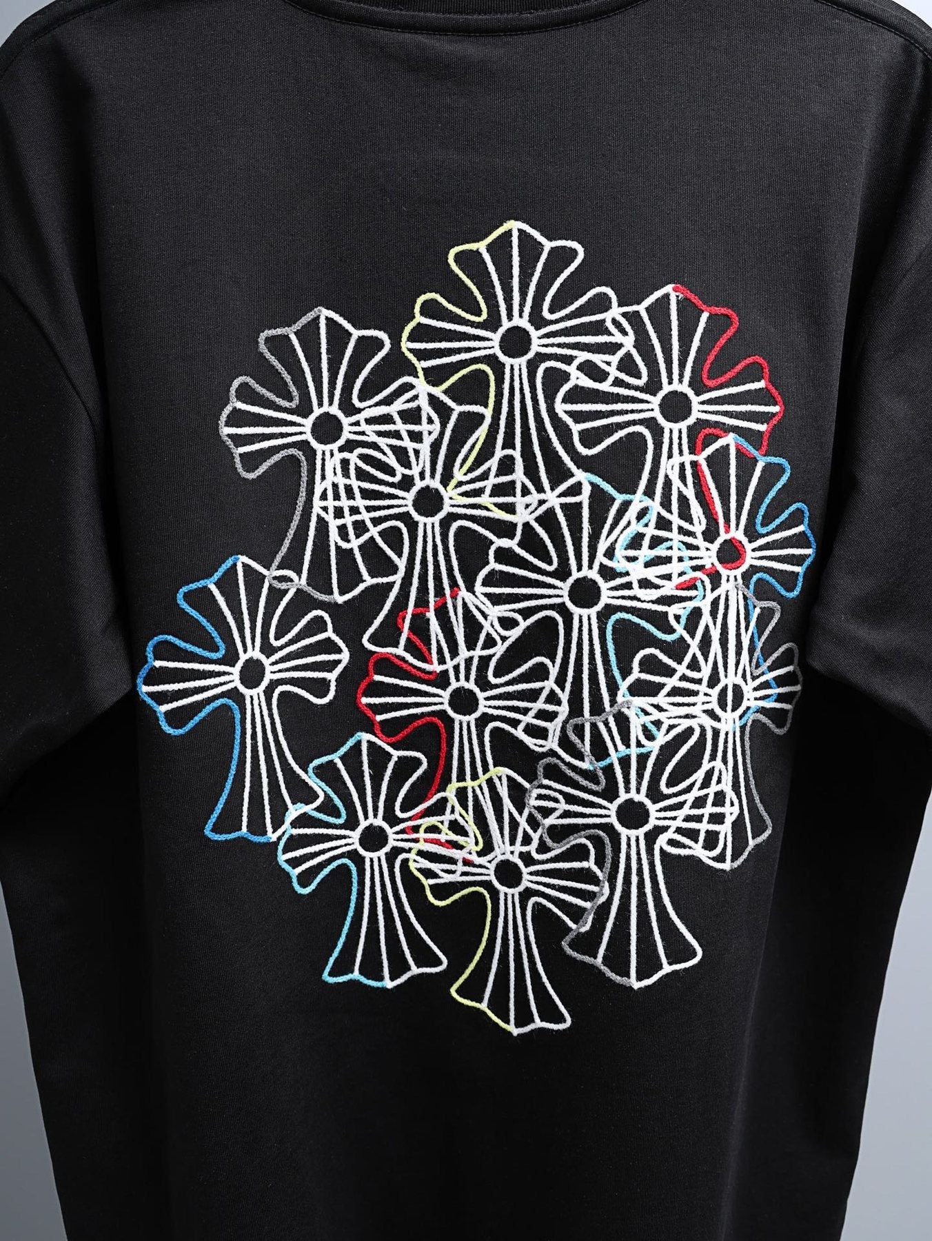Chrome Hearts Floral Cross Short-Sleeve T-Shirt — detail