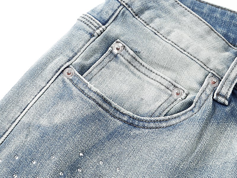 Purple Brand Dot Embellished Flared Jeans — detail