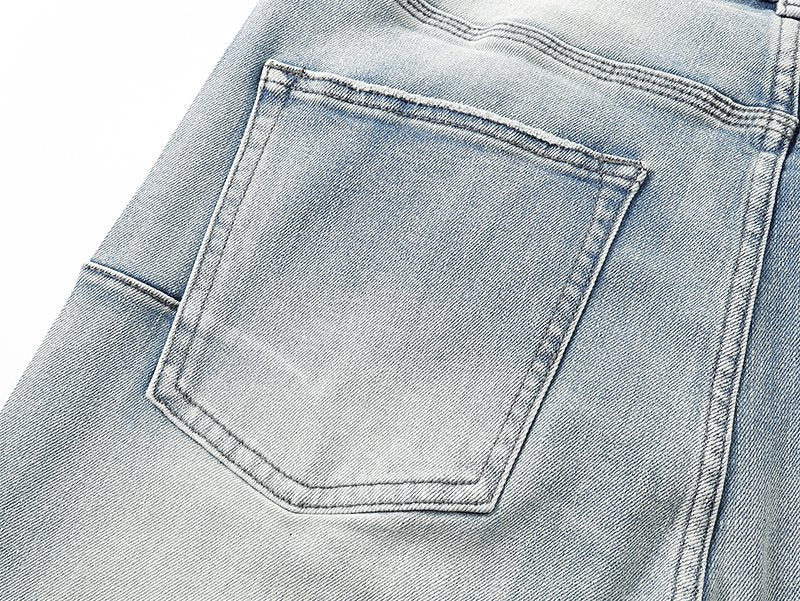 Purple Brand Dot Embellished Flared Jeans — detail