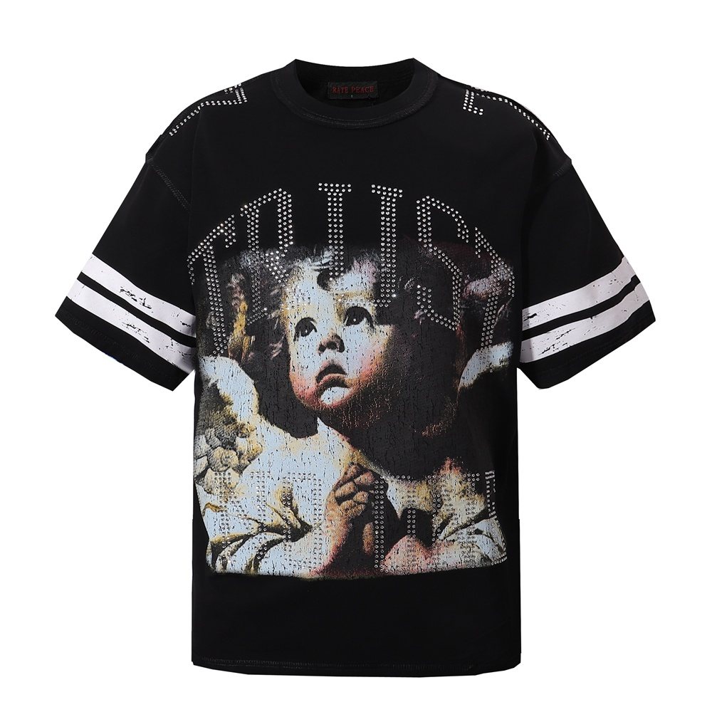 RARE PEACE Little Angel 77 Graphic T-Shirt — hero