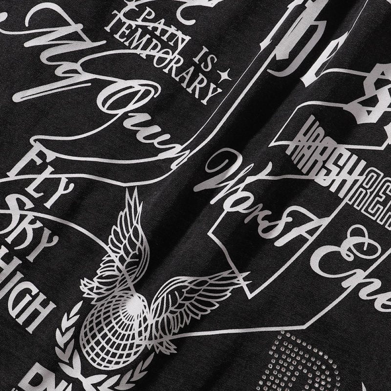R3BEL Fearlessness Gothic Graphic T-Shirt — detail
