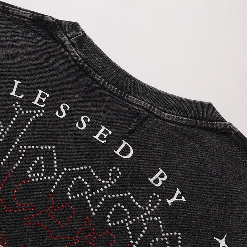 R3BEL Fearlessness Gothic Graphic T-Shirt — detail