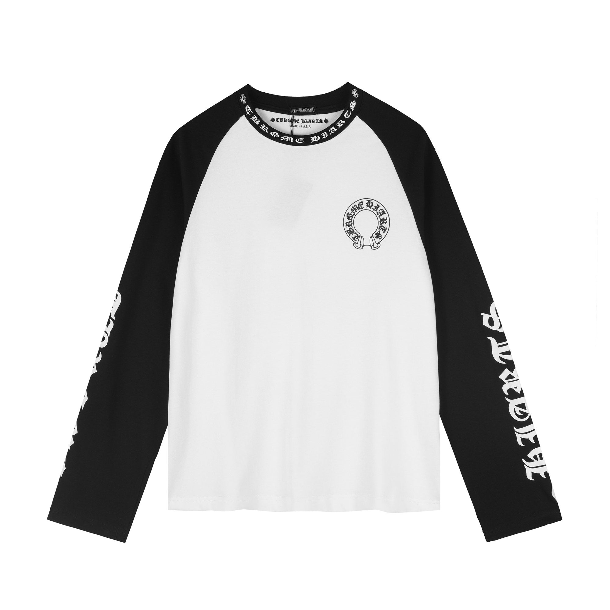Chrome Hearts Sanskrit Script Raglan Long-Sleeve T-Shirt — hero