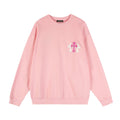 Chrome Hearts Pink Graphic Applique Crewneck Sweatshirt — hero