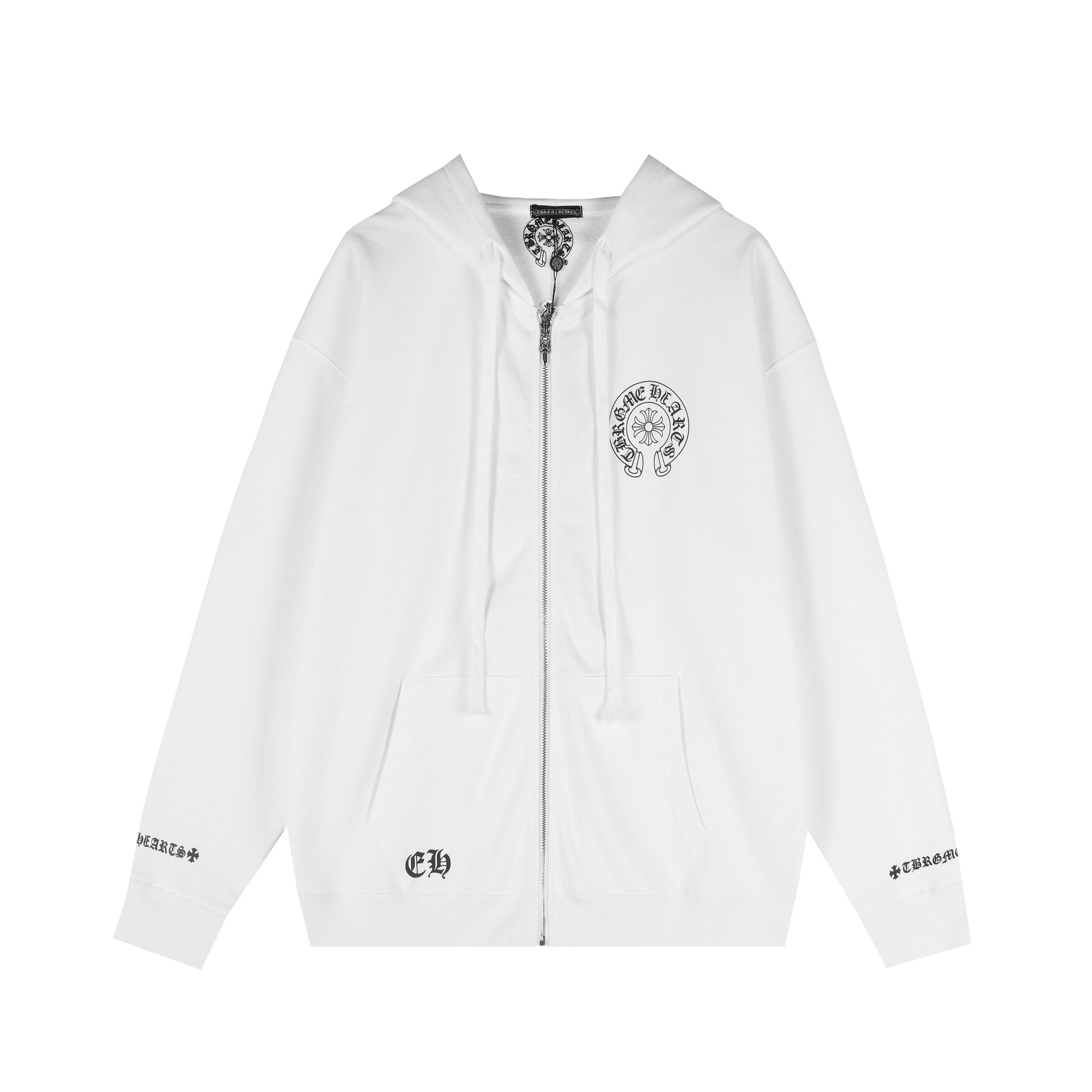 Chrome Hearts Horseshoe Graphic Zip Hoodie — hero