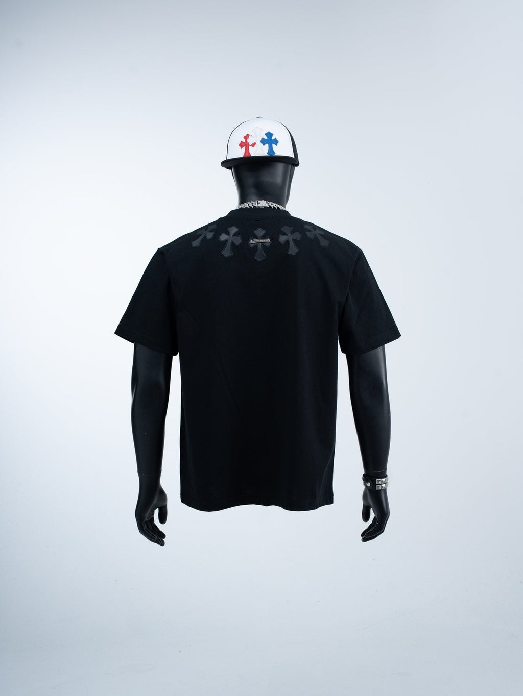 Chrome Hearts Cross Applique Short-Sleeve T-Shirt — context