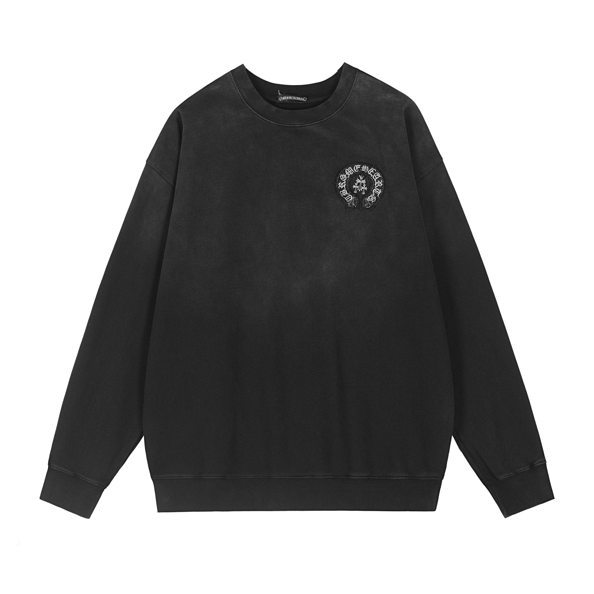 Chrome Hearts Distressed Cross Slogan Graphic Sweatshirt — hero