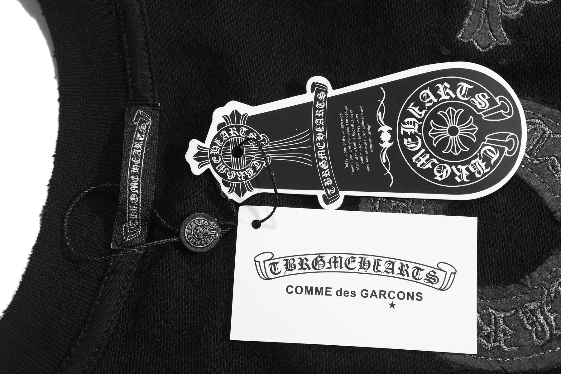 Chrome Hearts Cross Graphic Crewneck Sweatshirt — hang_tag