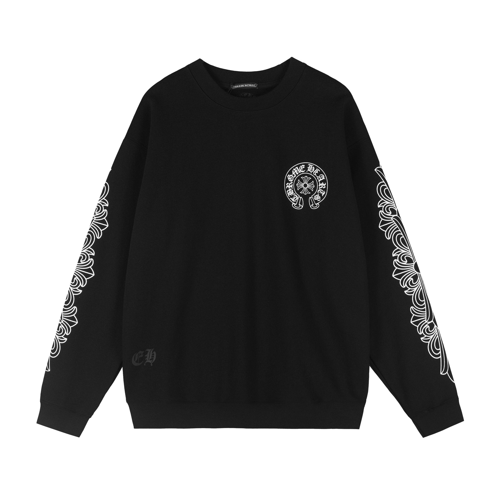 Chrome Hearts Front & Sleeve Graphic Crewneck Sweatshirt — hero