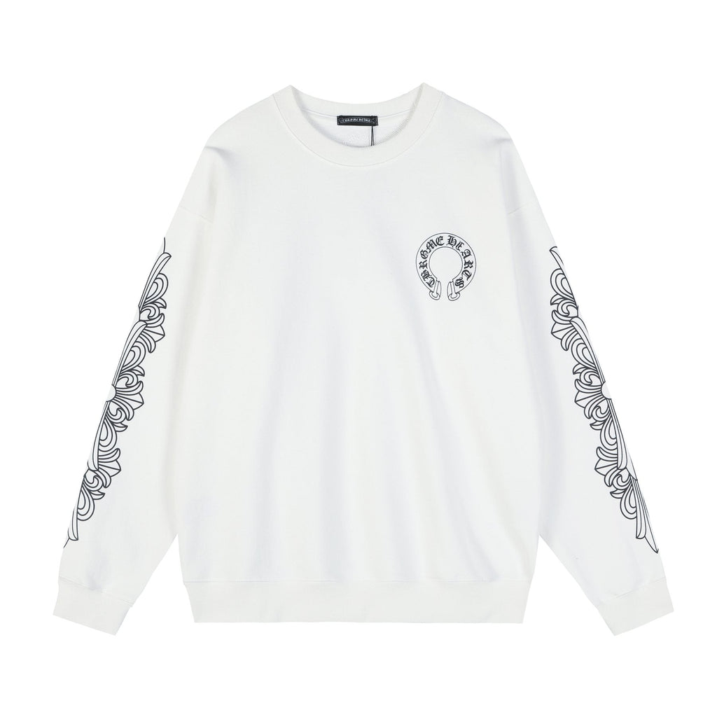 Chrome Hearts Sanskrit Letter Cross Graphic Sweatshirt — front
