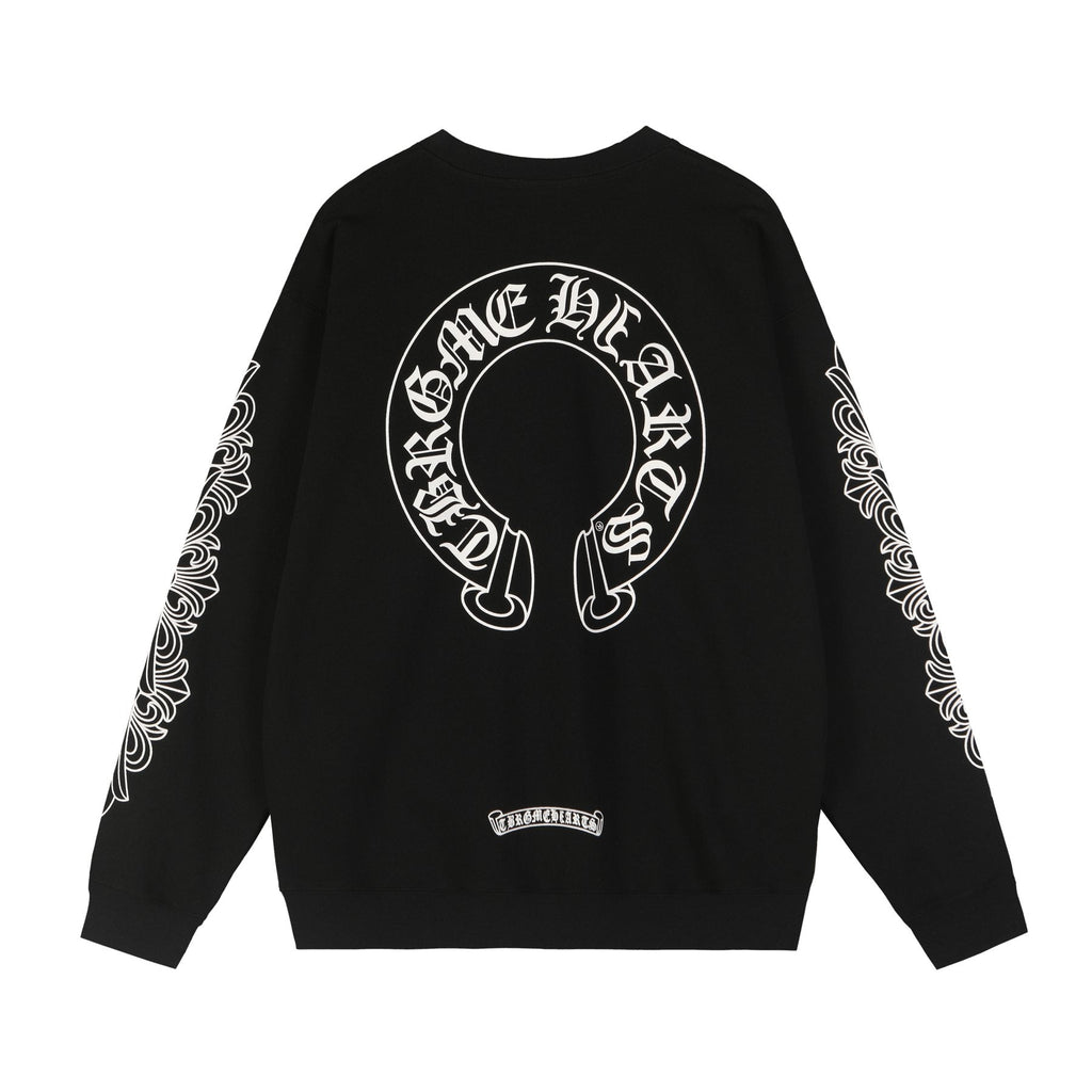 Chrome Hearts Sanskrit Letter Cross Graphic Sweatshirt — back
