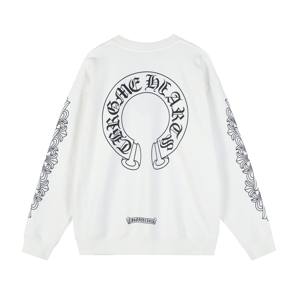 Chrome Hearts Sanskrit Letter Cross Graphic Sweatshirt — back
