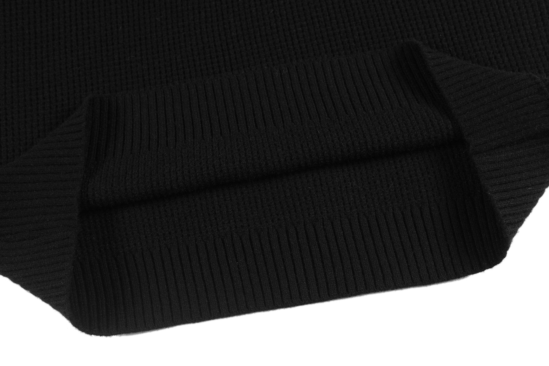 Chrome Hearts Slogan Patch Waffle Knit Crewneck Sweater — detail