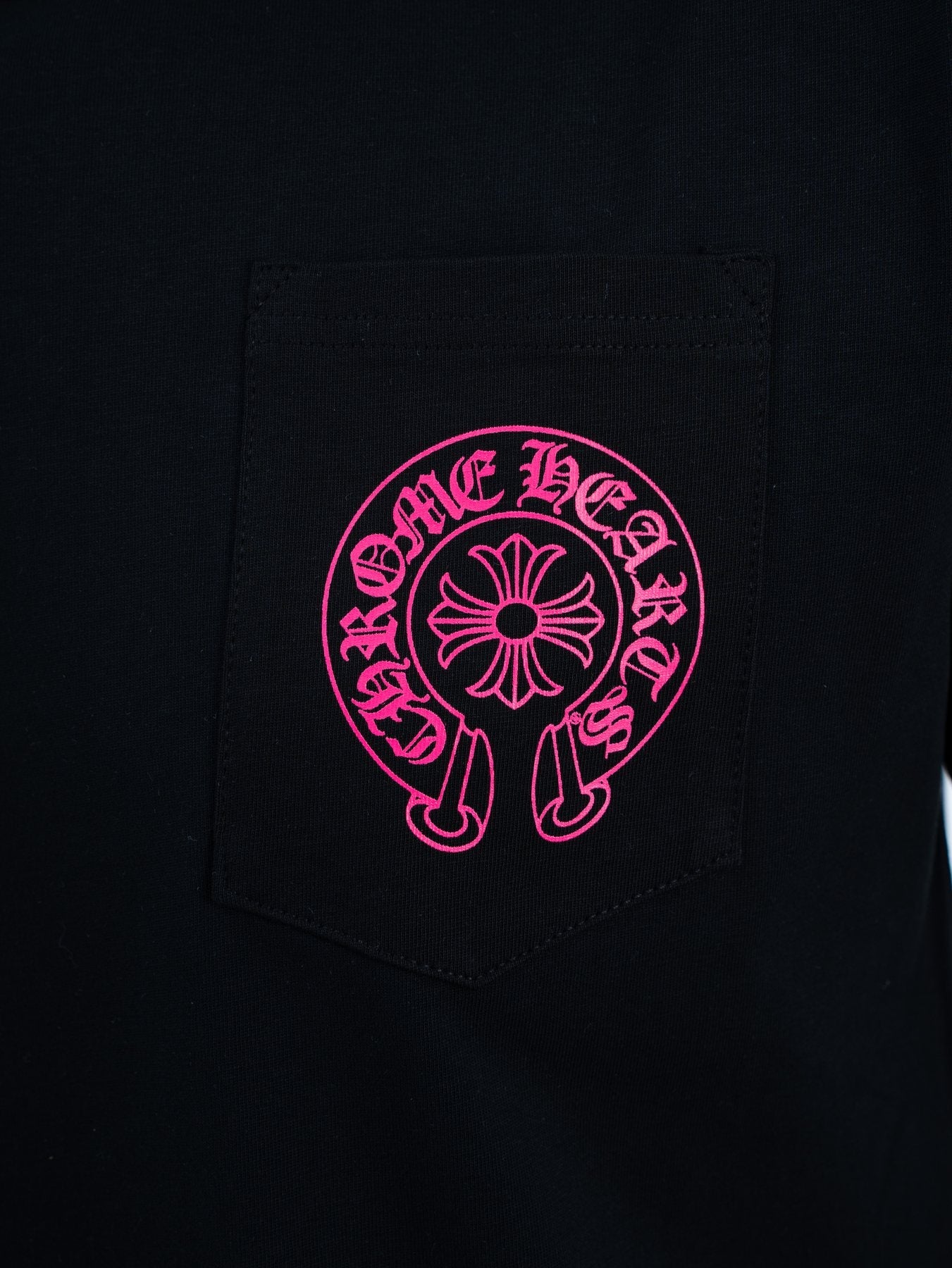 Chrome Hearts Pink Back Graphic Pocket T-Shirt — detail