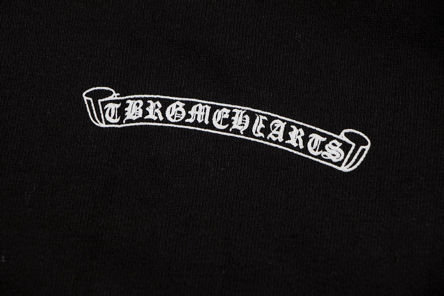 Chrome Hearts Horseshoe Cross Graphic Zip Hoodie — detail