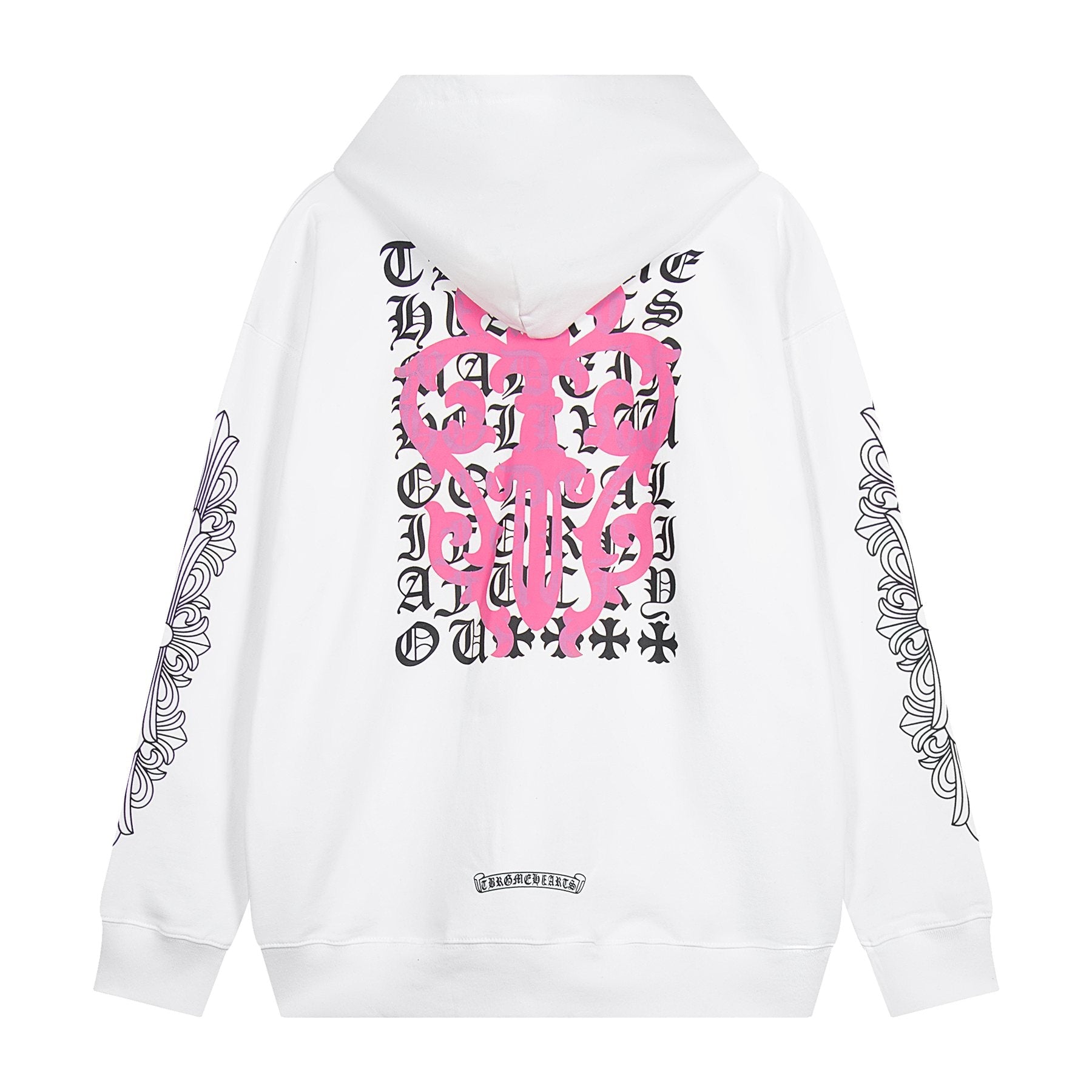 Chrome Hearts Horseshoe Cross Graphic Zip Hoodie — back