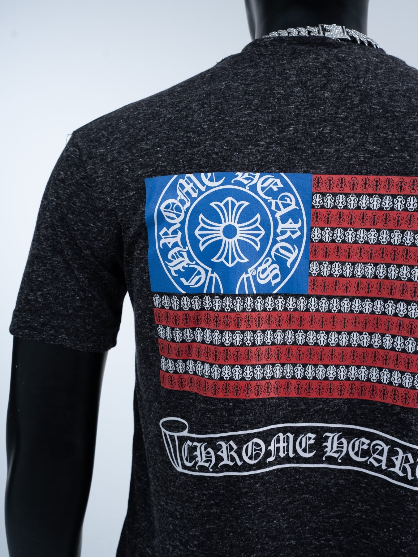 Chrome Hearts Flag Graphic Short-Sleeve T-Shirt — detail