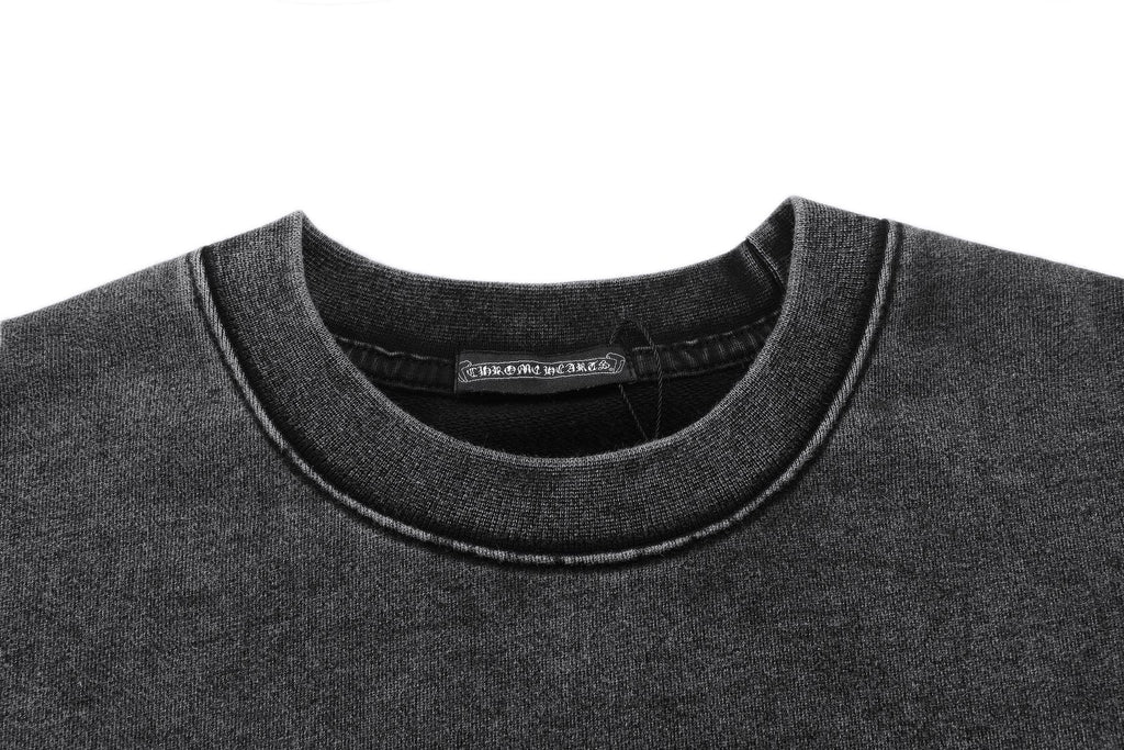 Chrome Hearts Cross Motif Embroidered Crewneck Sweatshirt — detail
