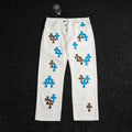Chrome Hearts White Cross Graphic Pants — hero