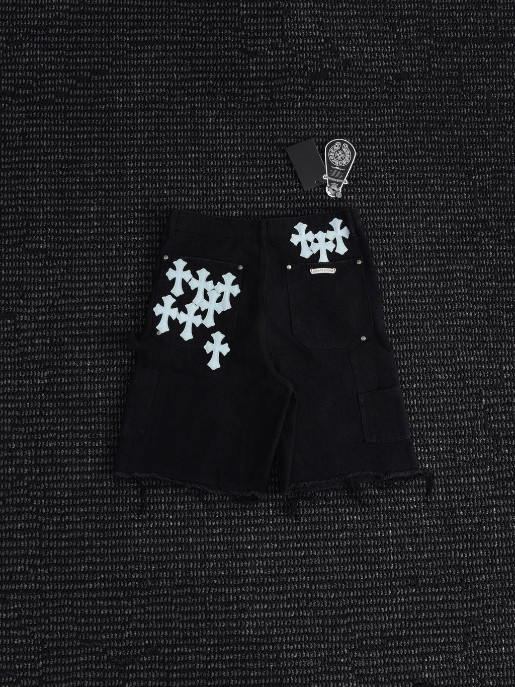 Chrome Hearts Cross Graphic Black Shorts — back