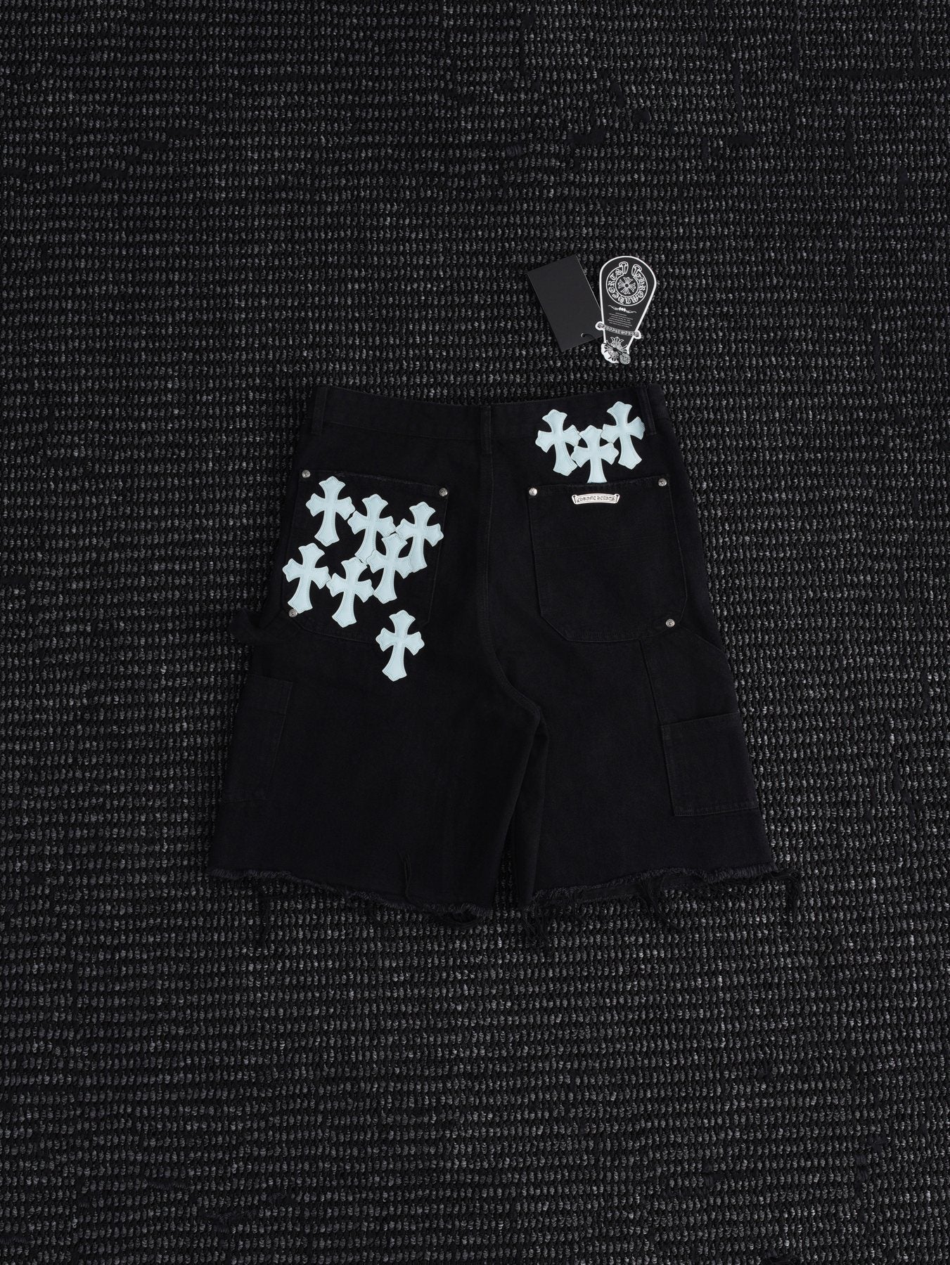 Chrome Hearts Cross Graphic Black Shorts — back