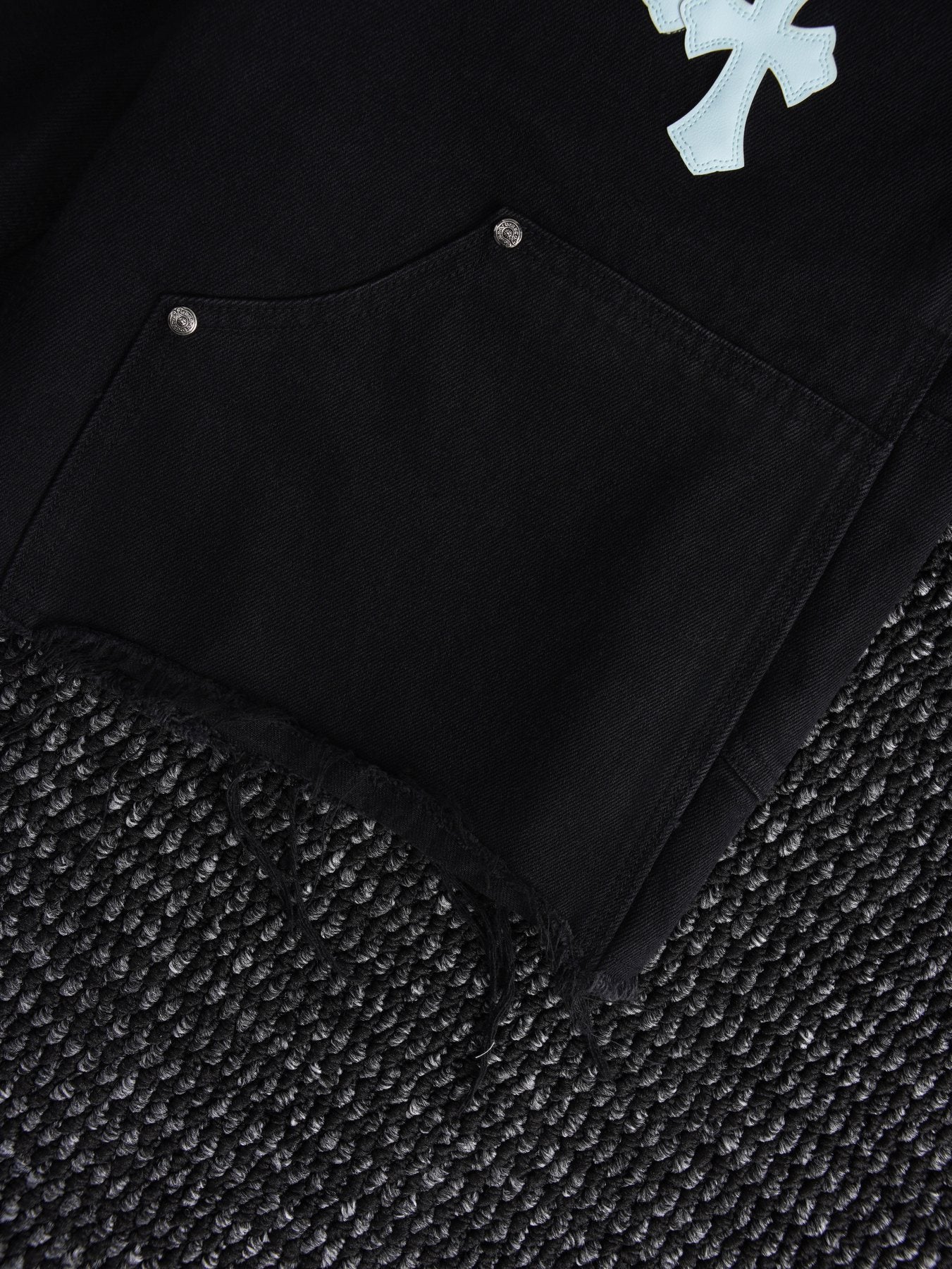 Chrome Hearts Cross Graphic Black Shorts — detail