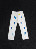 Chrome Hearts White Cross Patch Jeans — hero