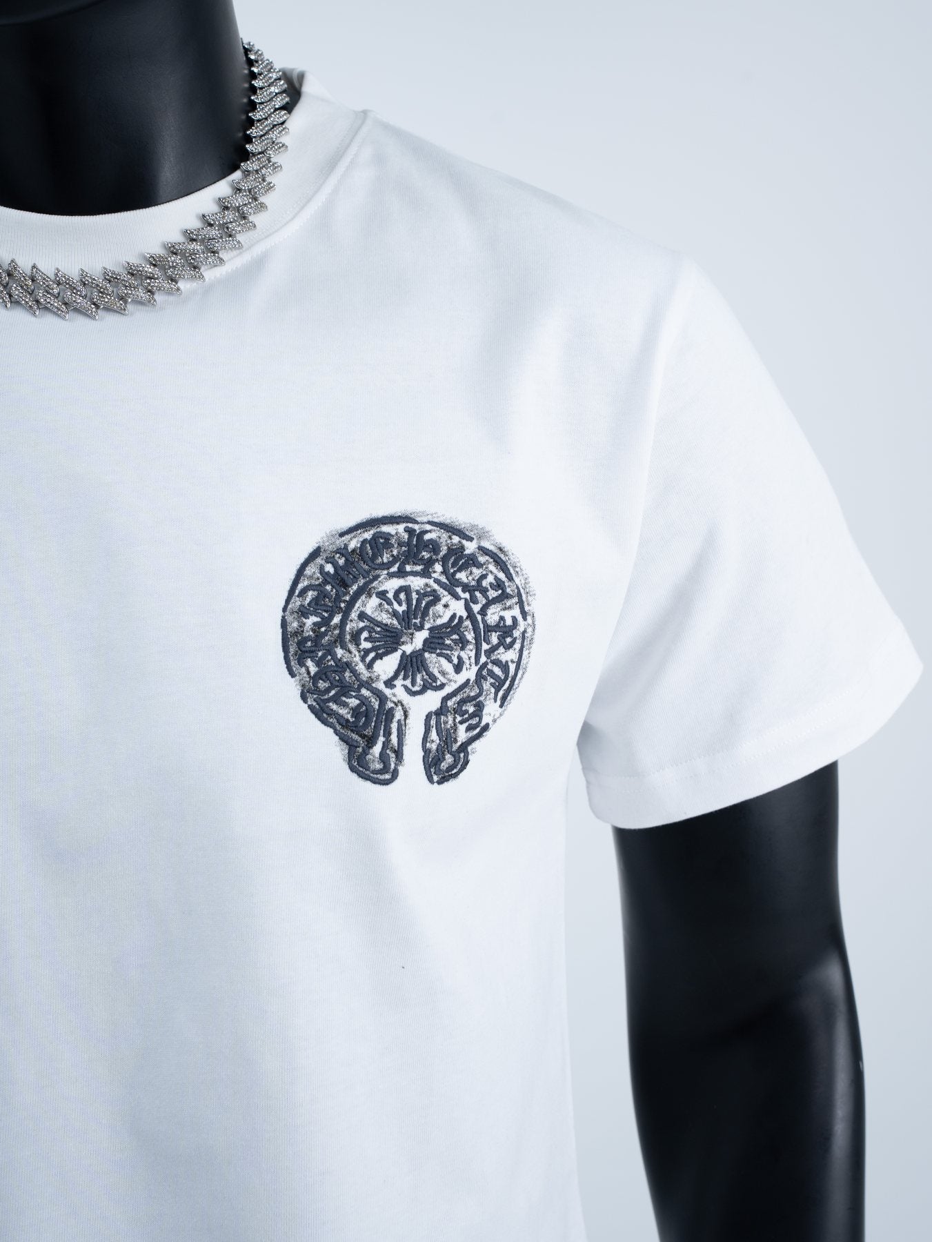 Chrome Hearts Back Emblem Graphic T-Shirt — front