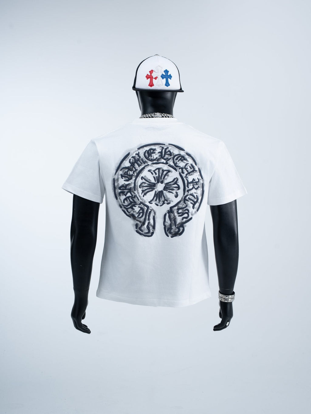 Chrome Hearts Back Emblem Graphic T-Shirt — context