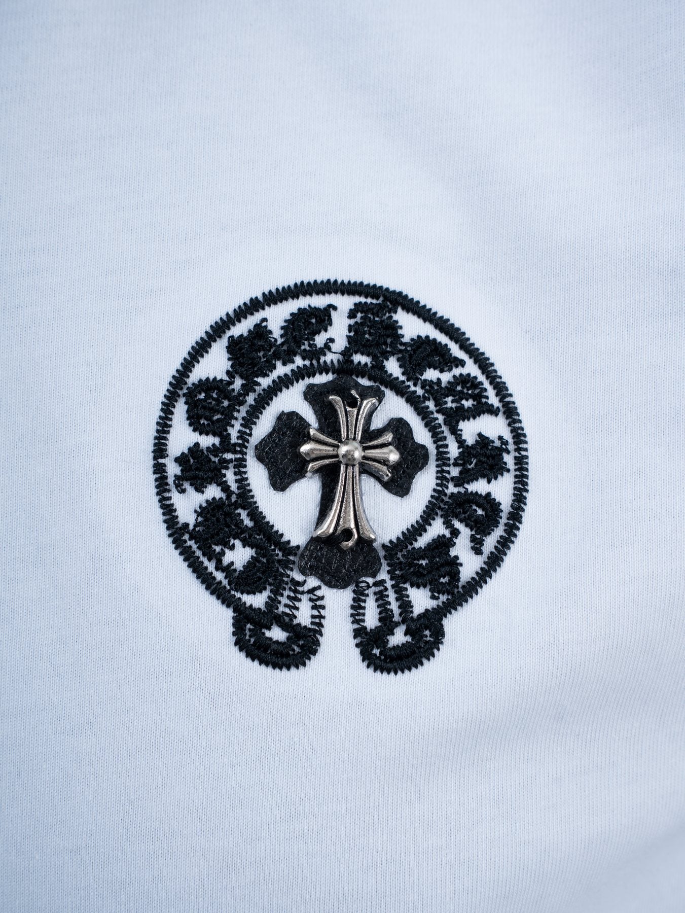 Chrome Hearts Horseshoe Cross Graphic T-Shirt — detail