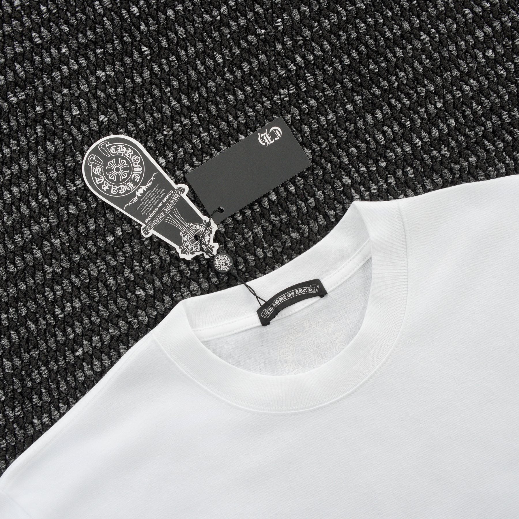 Chrome Hearts Beijing Horseshoe Script Graphic T-Shirt — hang_tag