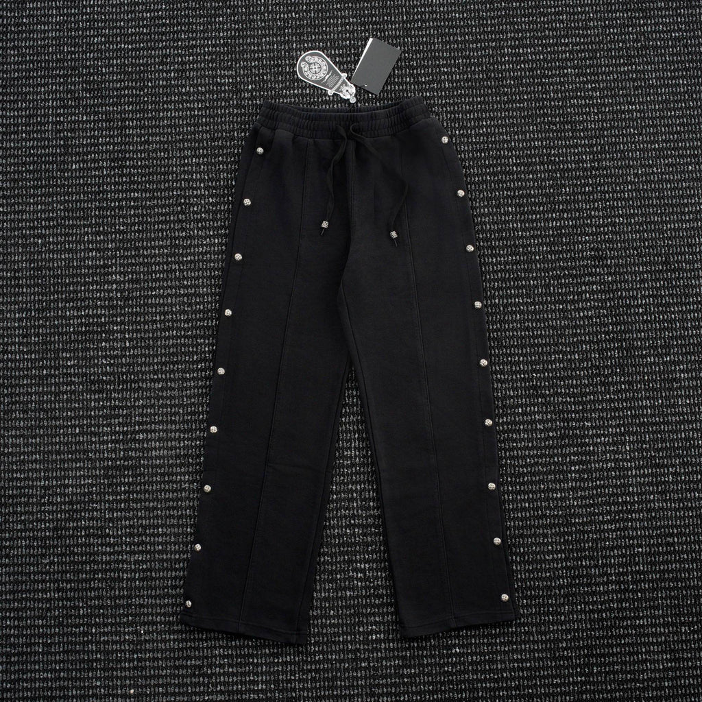Chrome Hearts Cross Rivet Side-Snap Pants — hero
