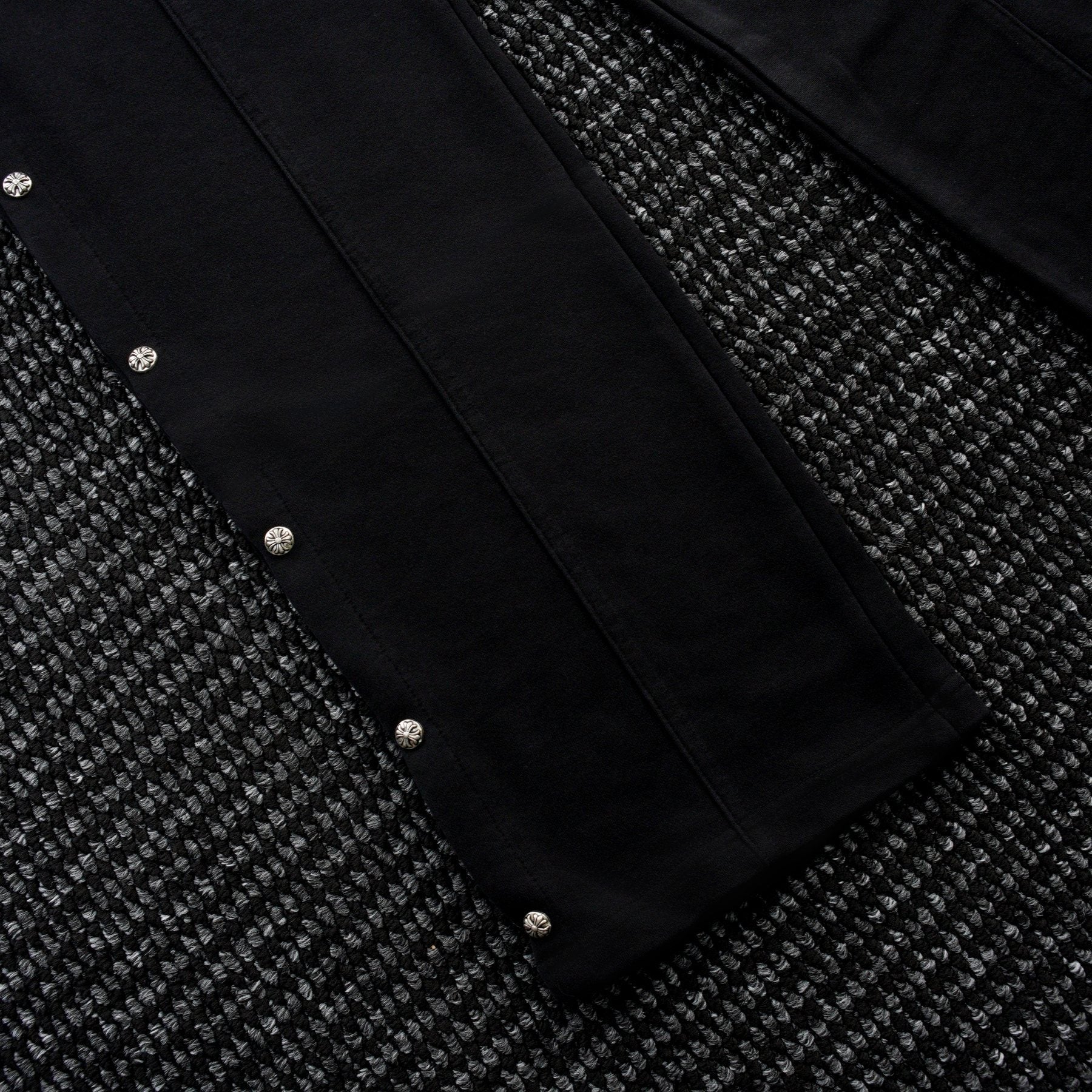 Chrome Hearts Cross Rivet Side-Snap Pants — detail