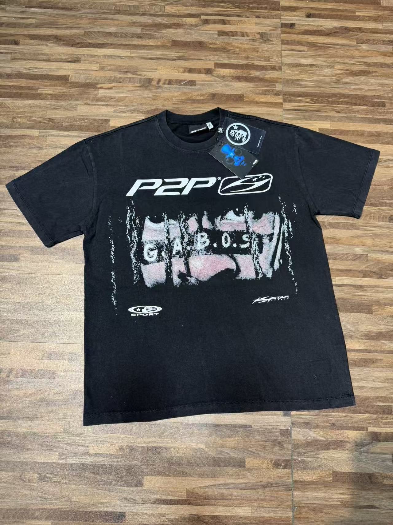 Hellstar P2P G.A.B.O.S Graphic Short-Sleeve T-Shirt — front