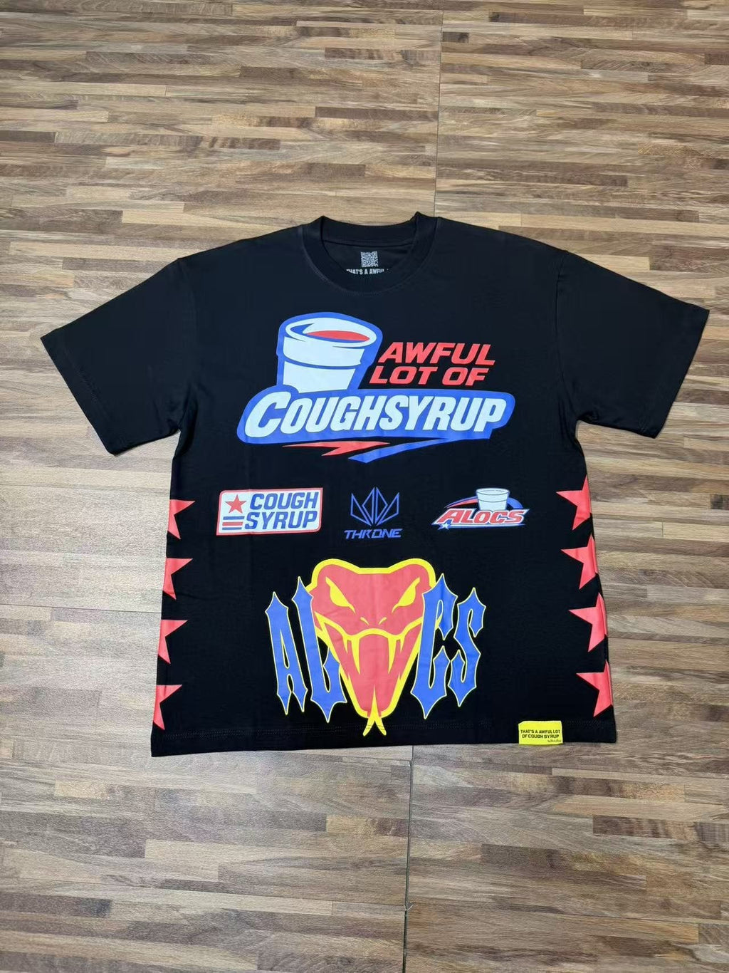 THAT'S A AWFUL LOT OF COUGH SYRUP Front & Back Graphic T-Shirt — front